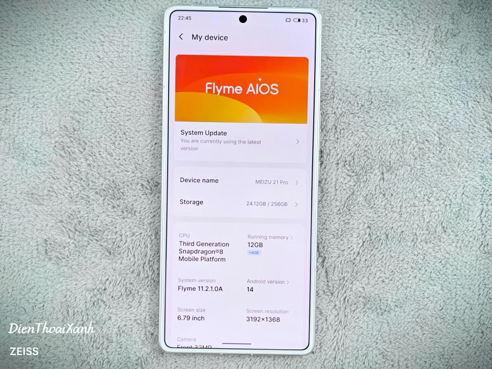 Meizu 21 Pro 12/256G - 85991-duoc-ban-tai-Điện Thoại Xanh