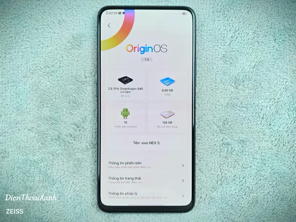 Vivo Nex S 8/128G - 96657-duoc-ban-tai-Điện Thoại Xanh