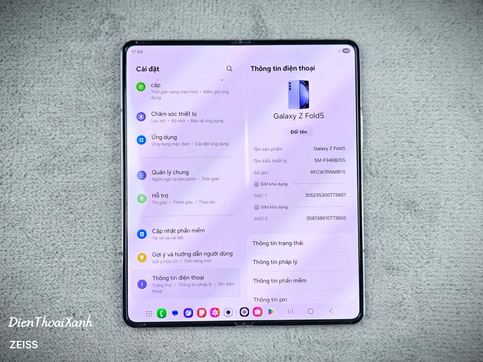 Samsung Galaxy Z Fold 5 12/512G - 73887-duoc-ban-tai-Điện Thoại Xanh