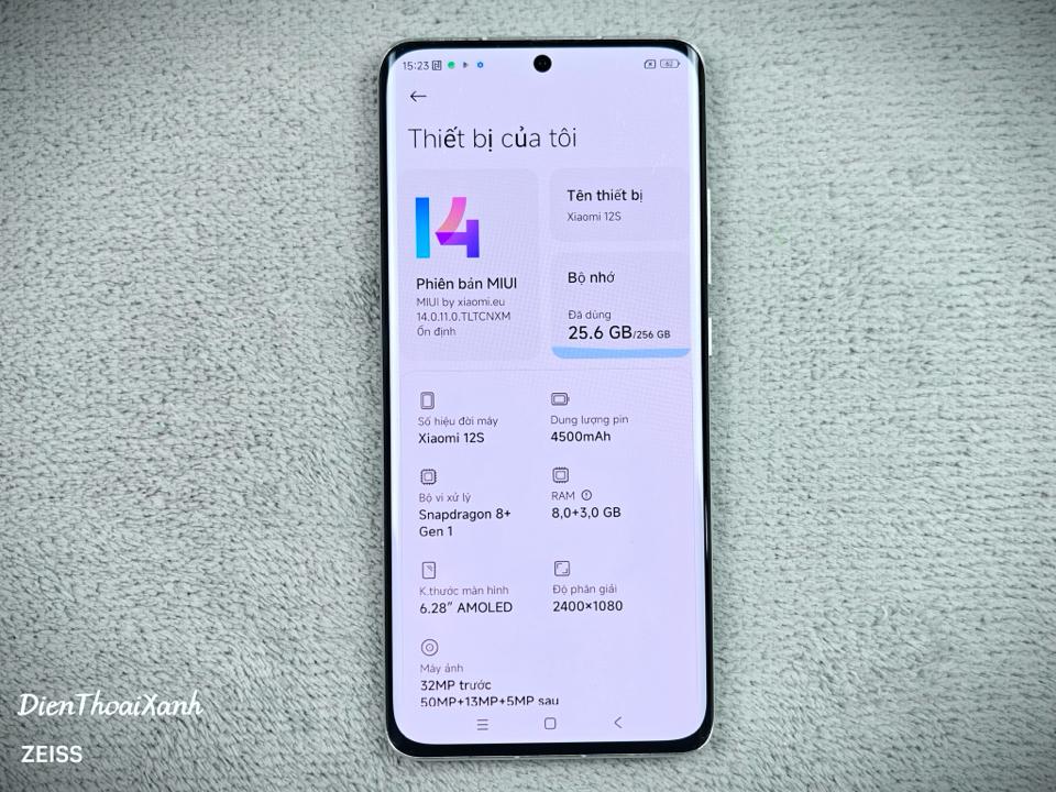 Xiaomi 12s 8/256G - 15188-duoc-ban-tai-Điện Thoại Xanh