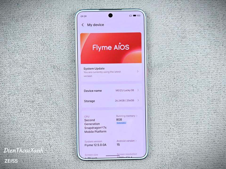 Meizu Lucky 08 8/256G - 73963-duoc-ban-tai-Điện Thoại Xanh