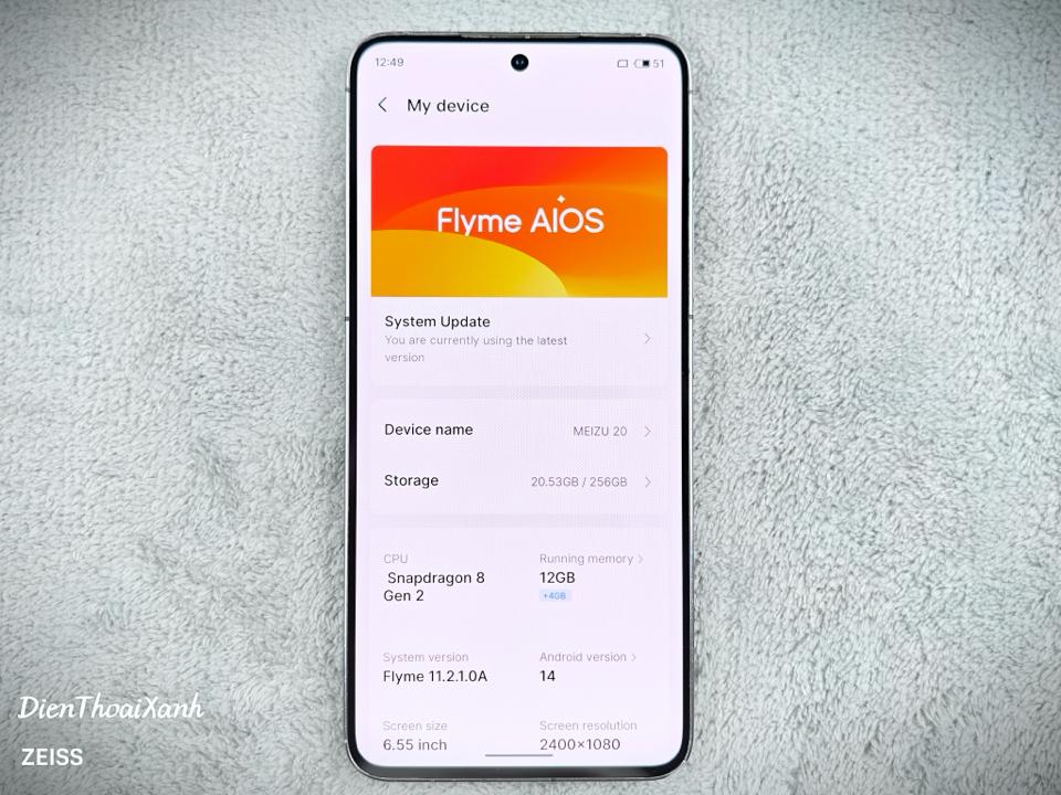 Meizu 20 12/256G - 84131-duoc-ban-tai-Điện Thoại Xanh