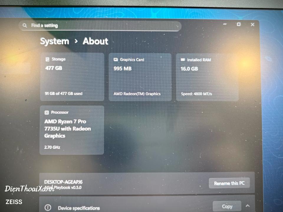 Lenovo ThinkPad T14 Gen 5 16/512G - LJ42Z-duoc-ban-tai-Điện Thoại Xanh
