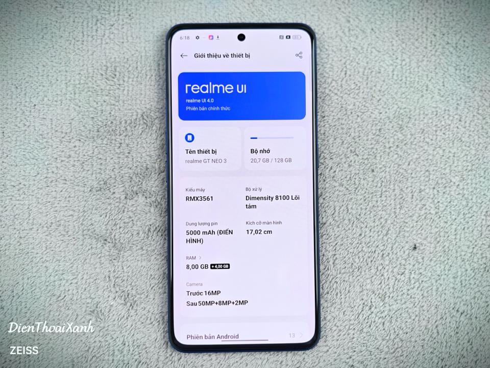 Realme GT Neo 3 8/128G - 00656-duoc-ban-tai-Điện Thoại Xanh