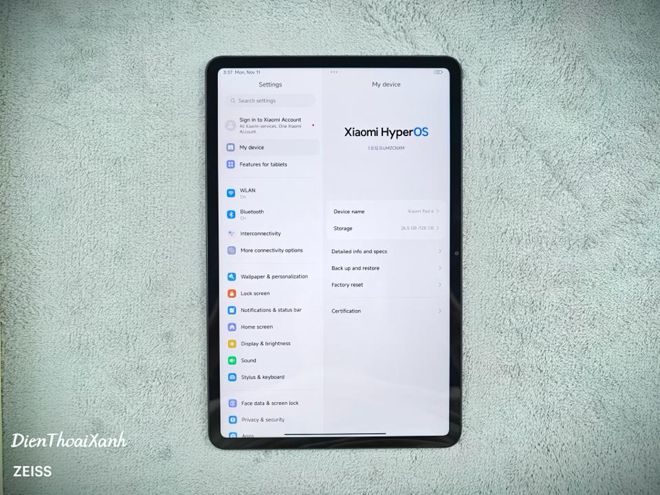 Xiaomi Pad 6 8/128G - ca210-duoc-ban-tai-Điện Thoại Xanh