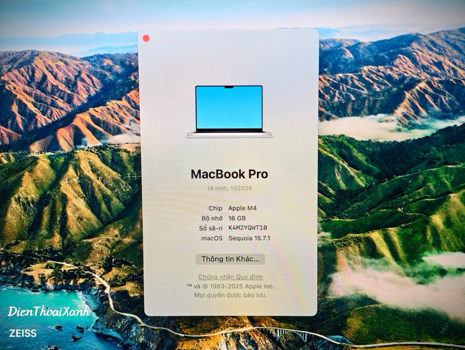 Macbook Pro 14 M4 16/512G Nano-Texture - QWT10-duoc-ban-tai-Điện Thoại Xanh