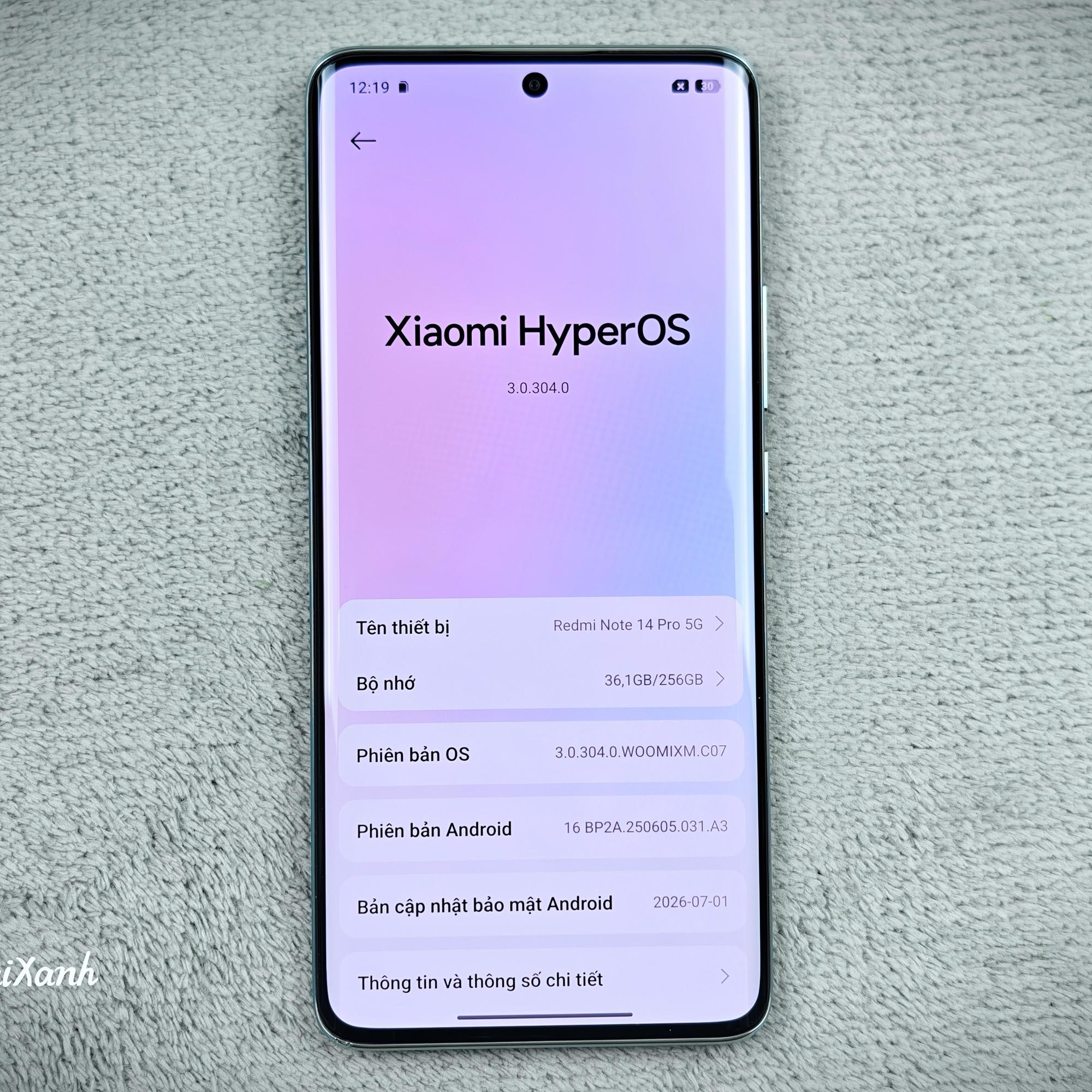 Redmi Note 14 Pro 5G 8/256G Quốc Tế NFS - 61088-duoc-ban-tai-Điện Thoại Xanh