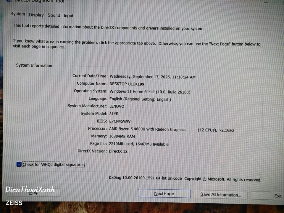 Lenovo Xiaoxin 15 2020 16/512G - 93564-duoc-ban-tai-Điện Thoại Xanh