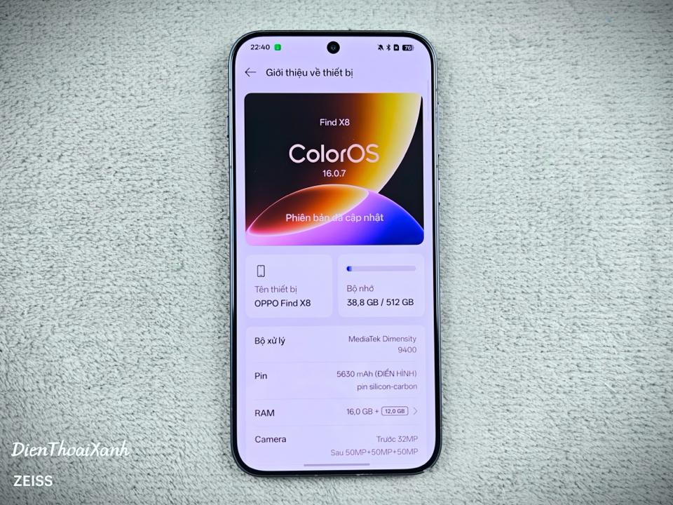 OPPO Find X8 16/512G - 08157-duoc-ban-tai-Điện Thoại Xanh