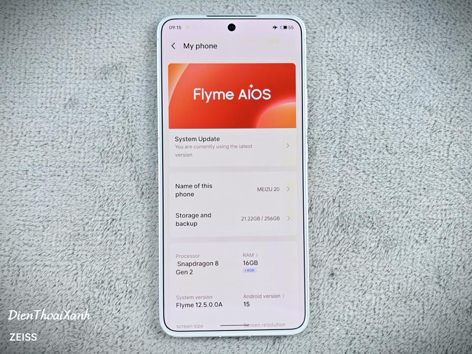Meizu 20 Classic 16/256G - 89931-duoc-ban-tai-Điện Thoại Xanh