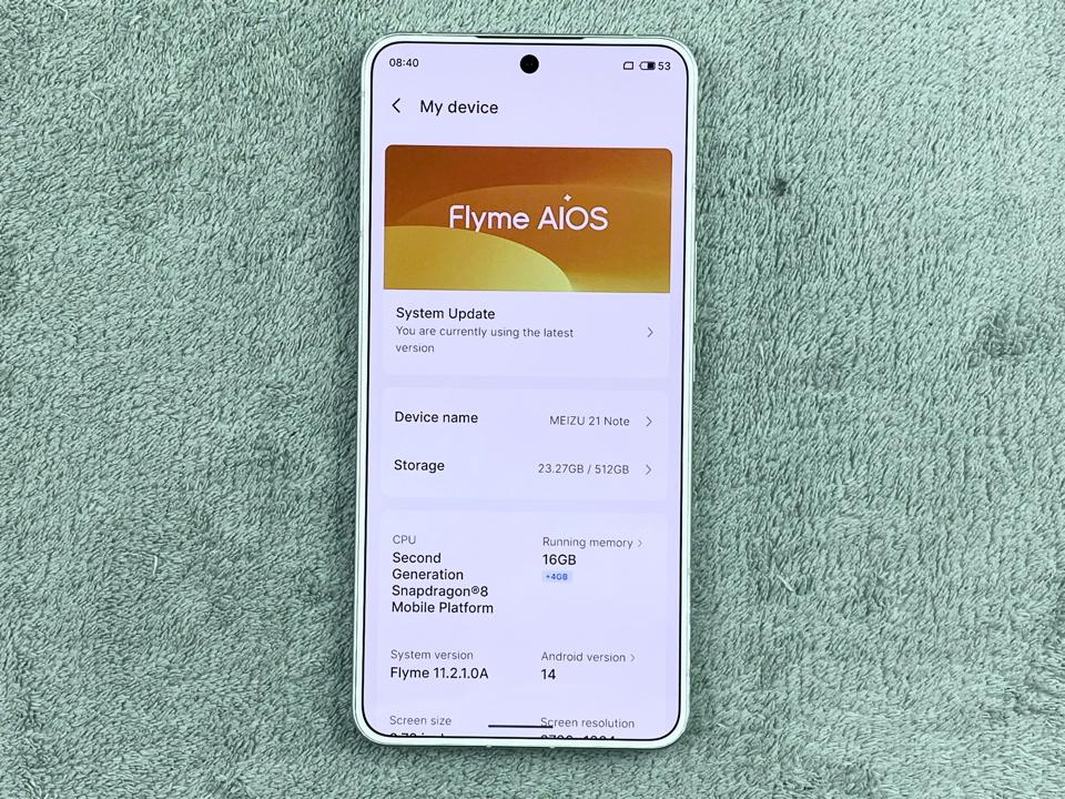 Meizu 21 Note 16/512G - 01536-duoc-ban-tai-Điện Thoại Xanh