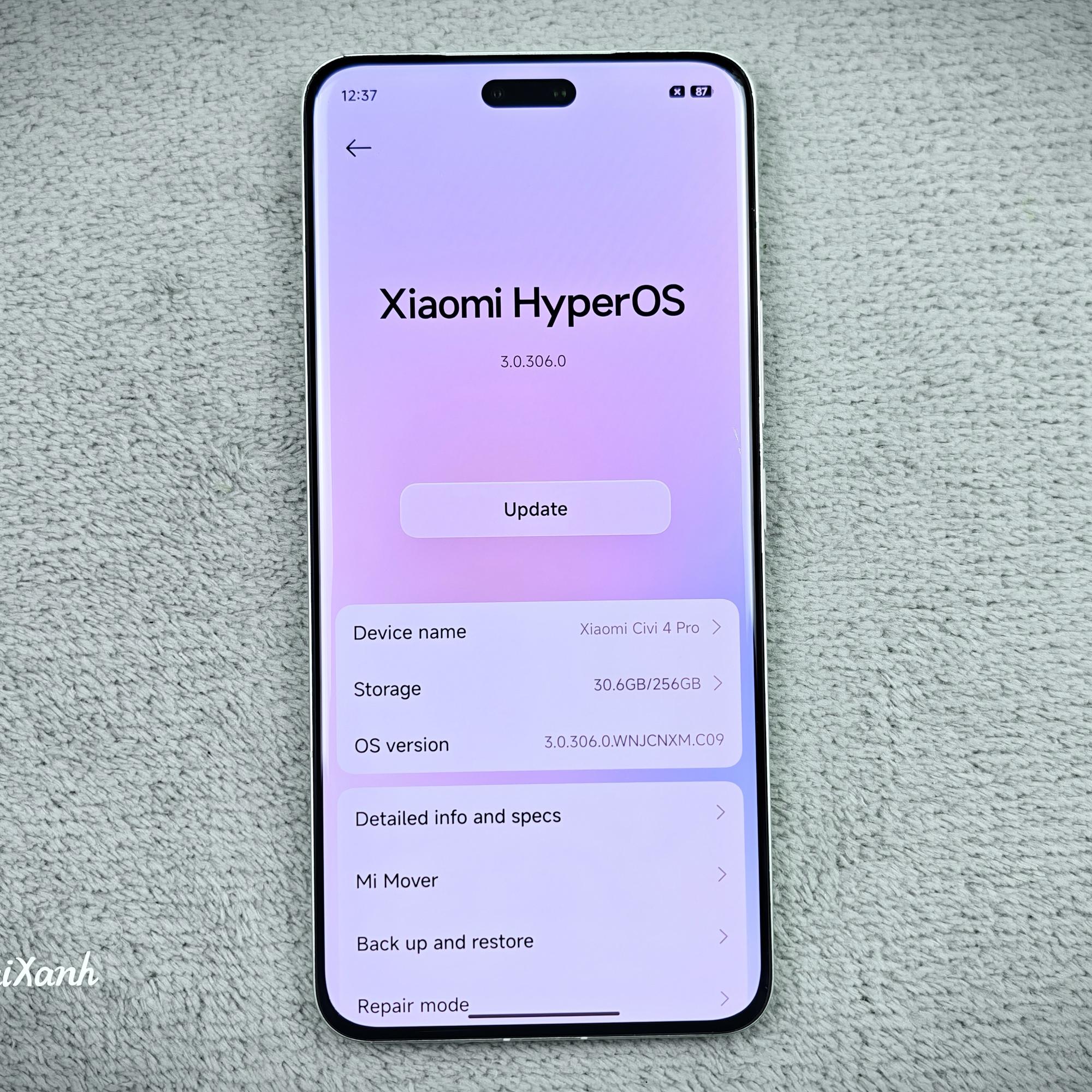 Xiaomi Civi 4 Pro 12/256G - 01626-duoc-ban-tai-Điện Thoại Xanh