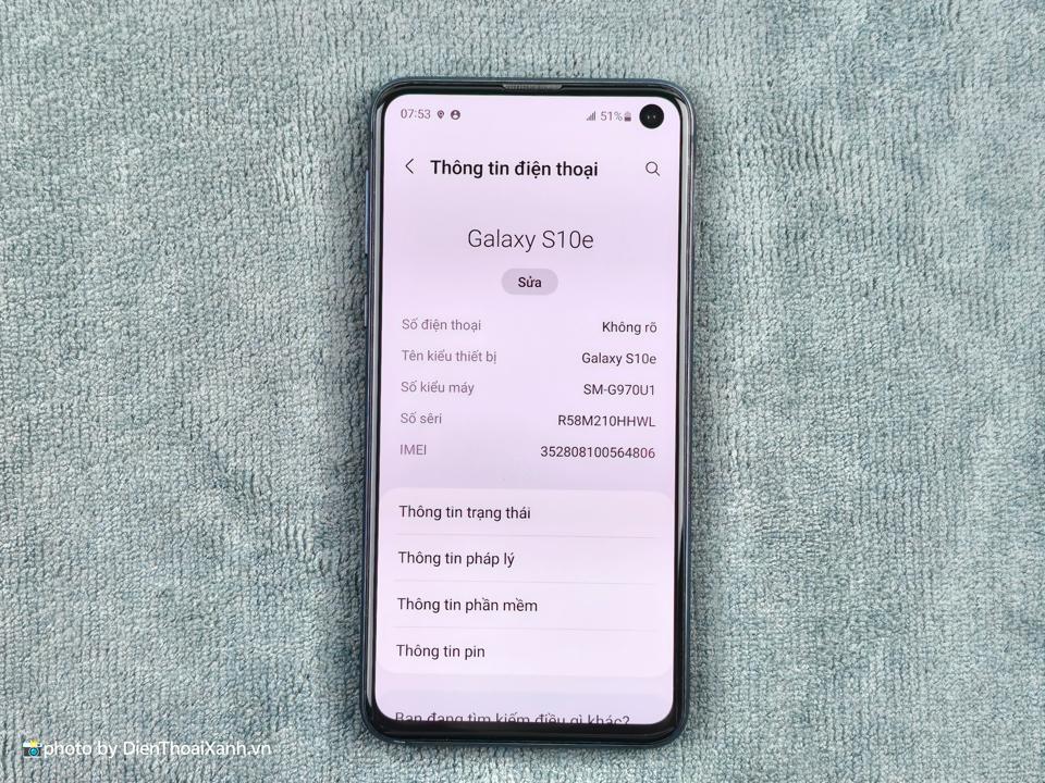 Samsung Galaxy S10e 6/128G - 64806-duoc-ban-tai-Điện Thoại Xanh