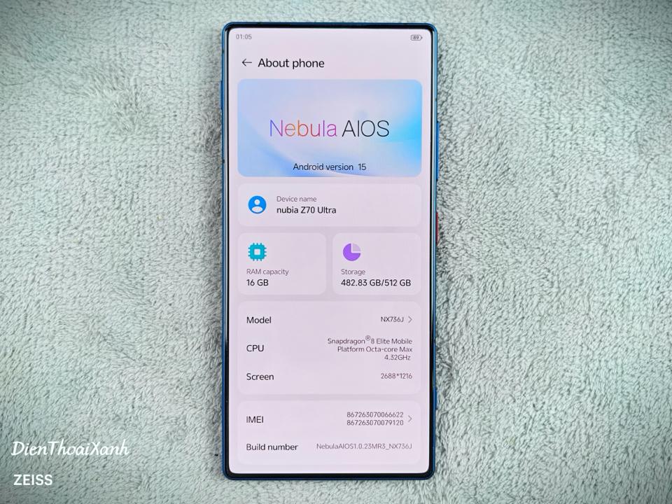 Nubia Z70 Ultra 16/256G Starry Night - 66622-duoc-ban-tai-Điện Thoại Xanh
