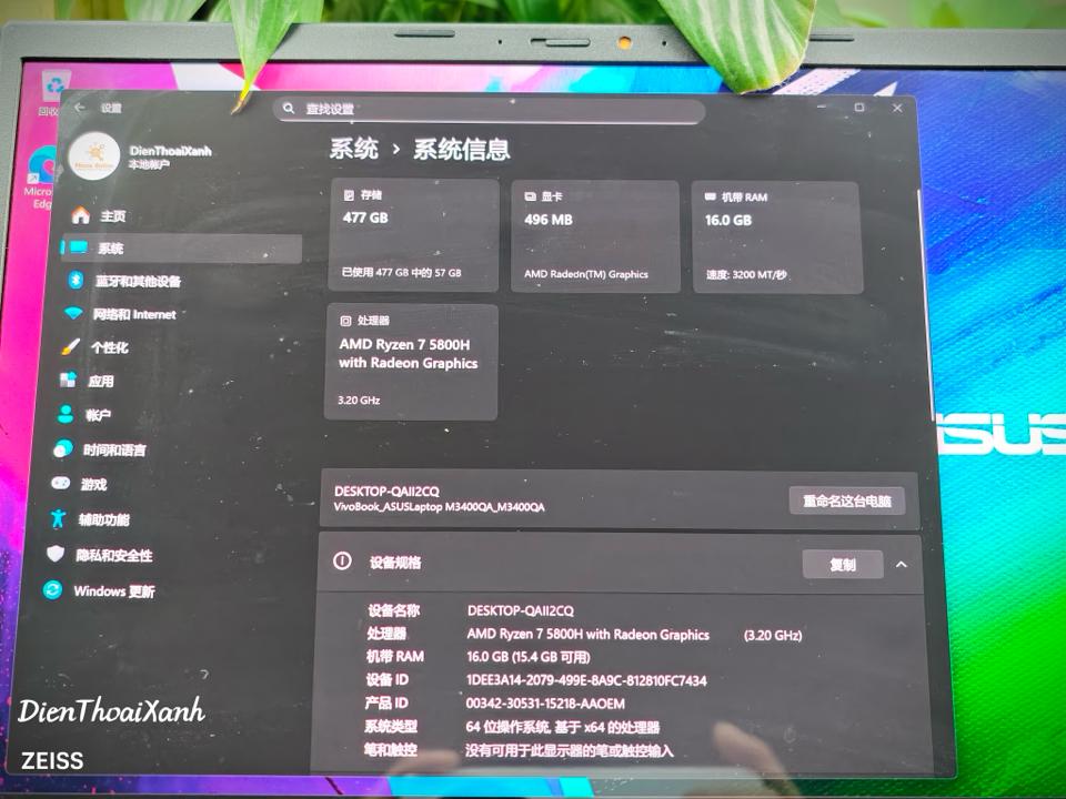 Asus Vivobook Pro 14 OLED 16/512G - 16118-duoc-ban-tai-Điện Thoại Xanh