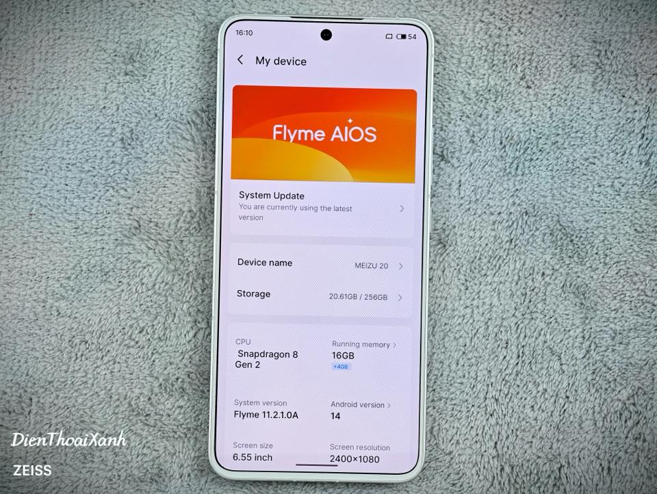 Meizu 20 Classic 16/256G - 13994-duoc-ban-tai-Điện Thoại Xanh