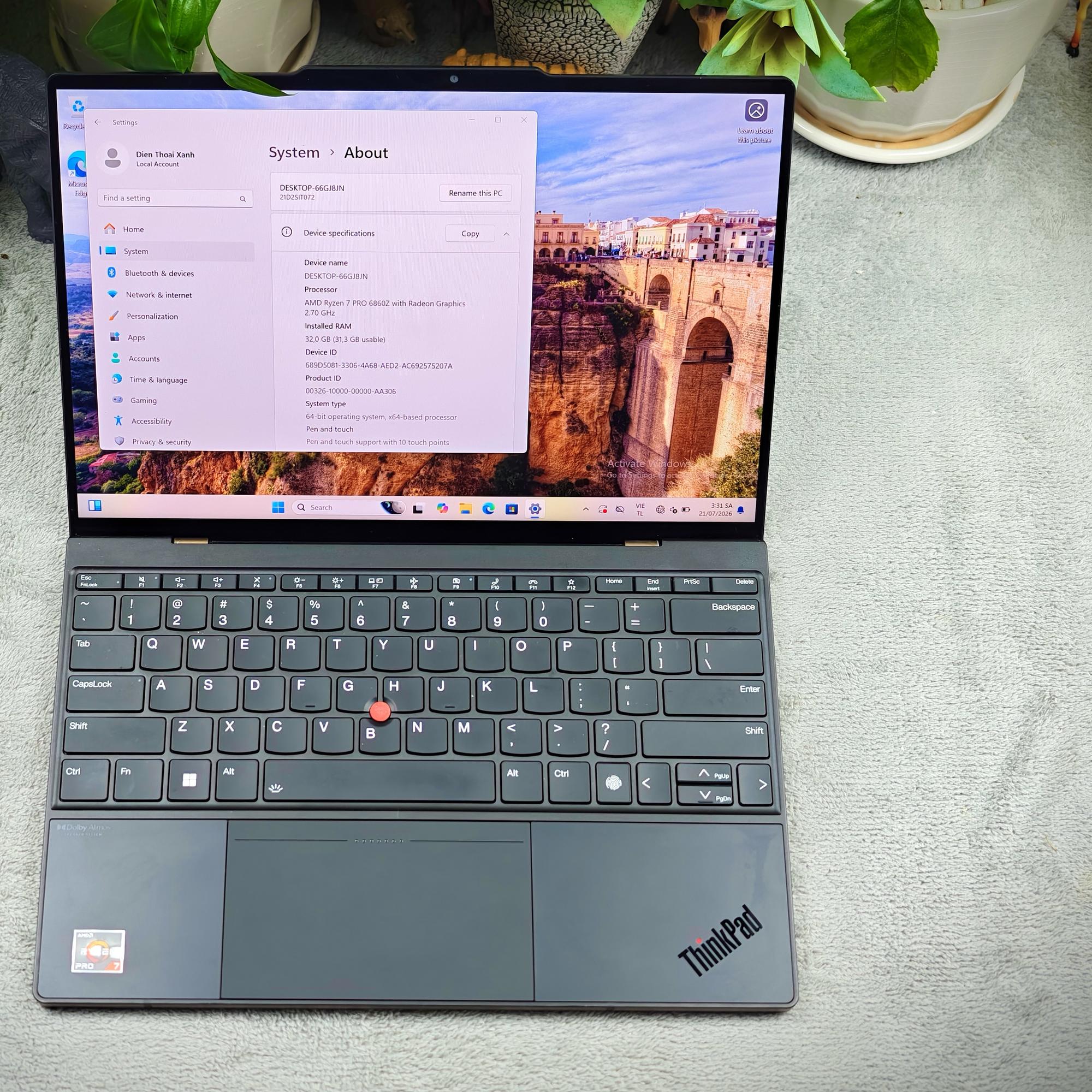 ThinkPad Z13 LTE 32/1T - LOSXH-duoc-ban-tai-Điện Thoại Xanh