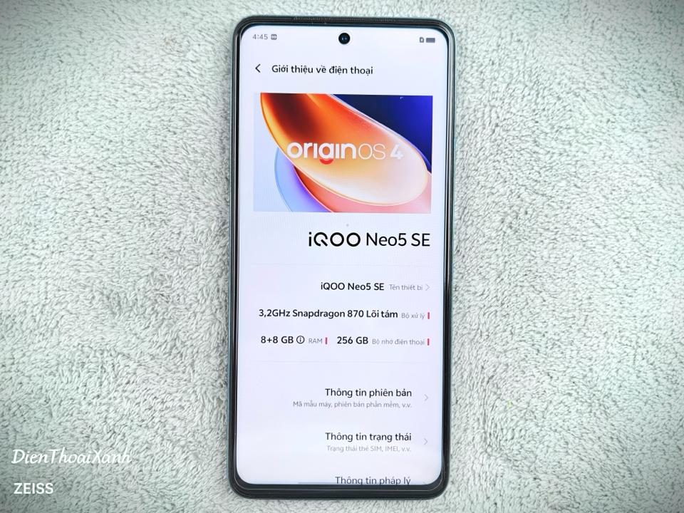 IQOO Neo 5 SE 8/256G - 88256-duoc-ban-tai-Điện Thoại Xanh