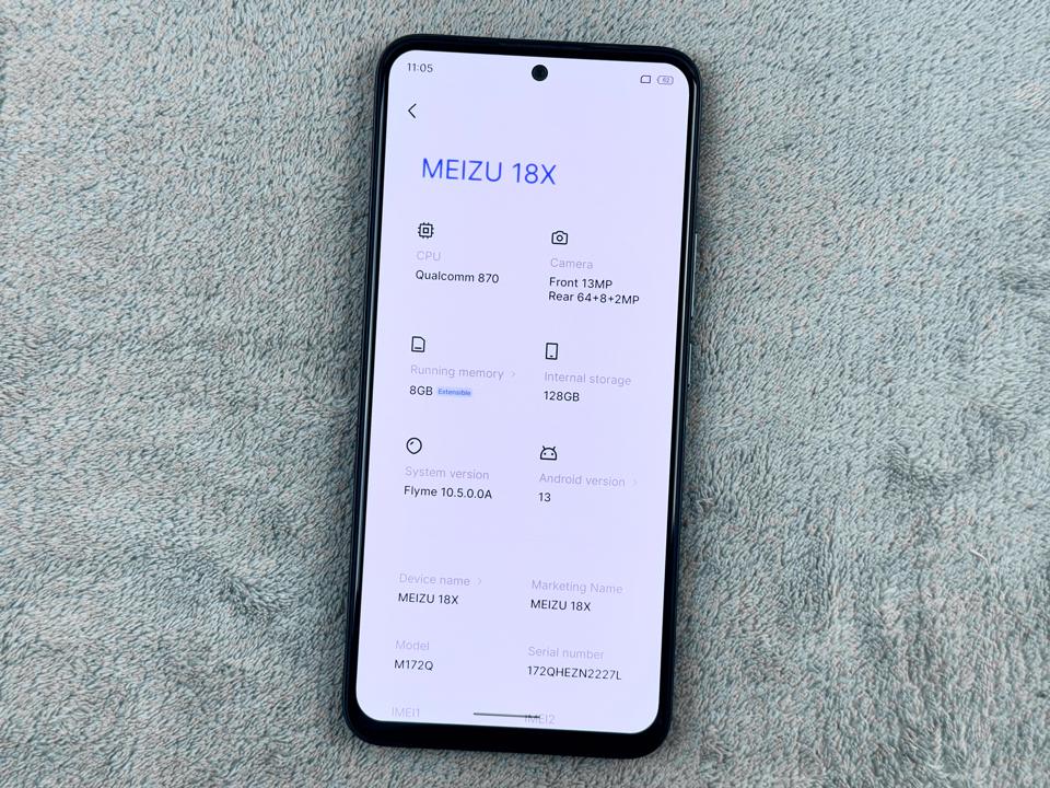 Meizu 18x 8/128G - 88420-duoc-ban-tai-Điện Thoại Xanh