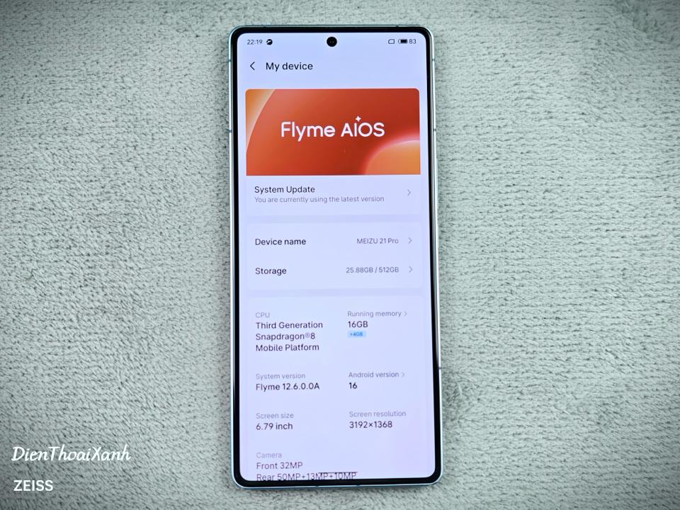 Meizu 21 Pro 16/512G - 35917-duoc-ban-tai-Điện Thoại Xanh