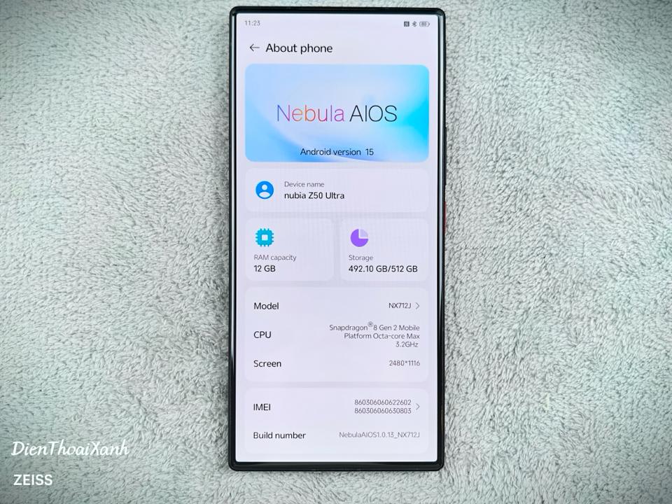 Nubia Z50 Ultra 12/512G - 22602-duoc-ban-tai-Điện Thoại Xanh