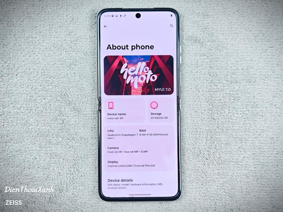 Moto Razr 40 8/256G - 74837-duoc-ban-tai-Điện Thoại Xanh
