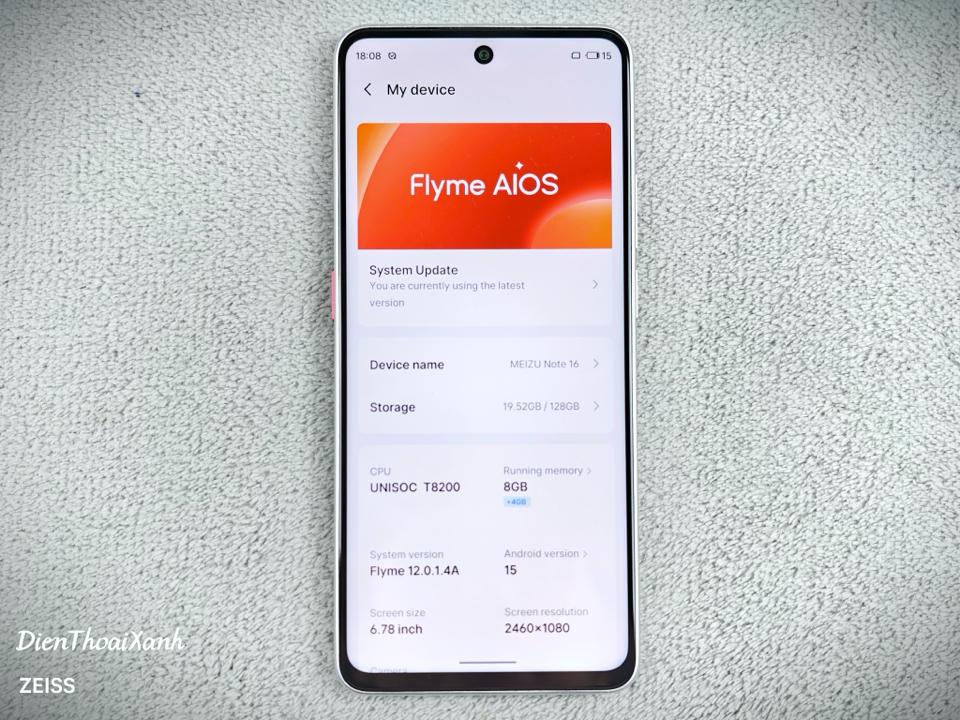 Meizu Note 16 8/128G - 56090-duoc-ban-tai-Điện Thoại Xanh