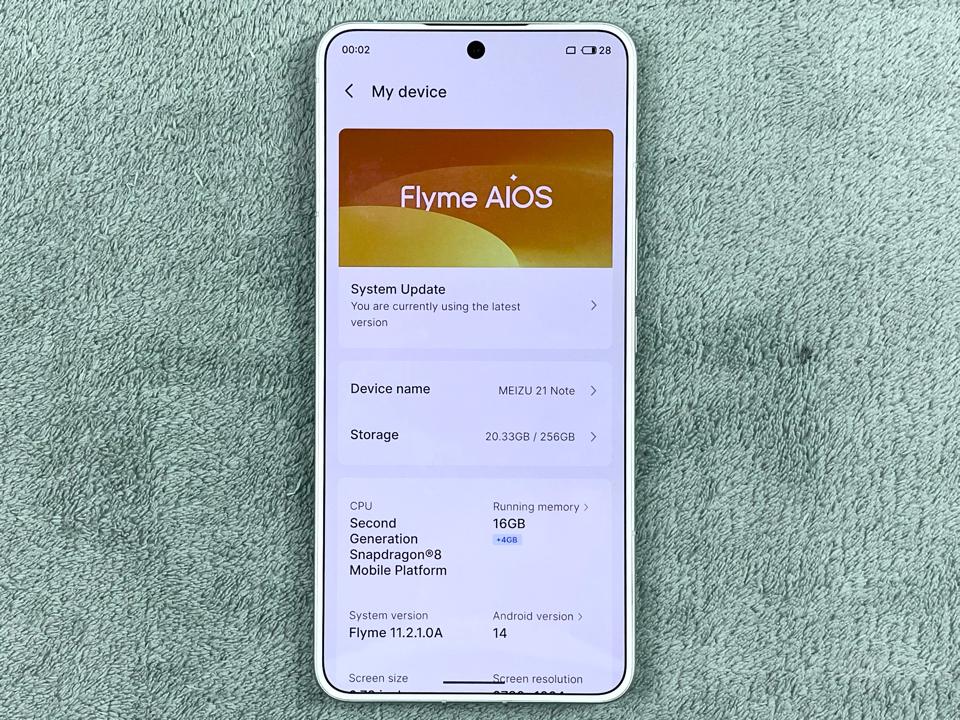 Meizu 21 Note 16/256G - 48395-duoc-ban-tai-Điện Thoại Xanh