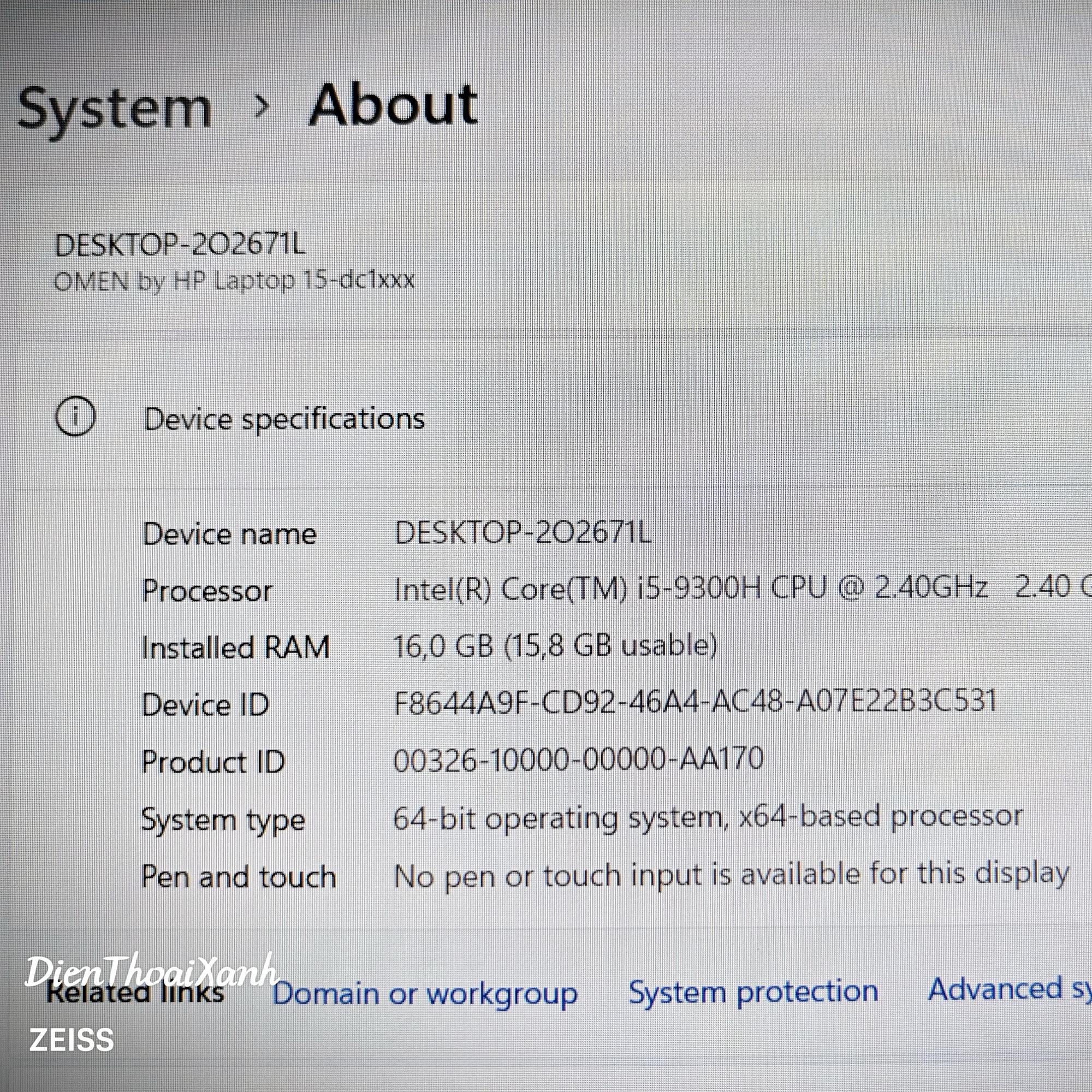 HP Omen 16 2019 16/512G - 84FCG-duoc-ban-tai-Điện Thoại Xanh