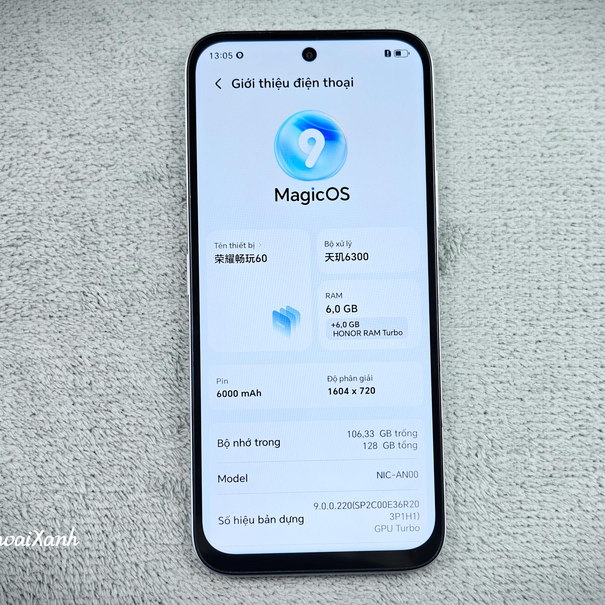 Honor Play 60 6/128G - 82538-duoc-ban-tai-Điện Thoại Xanh