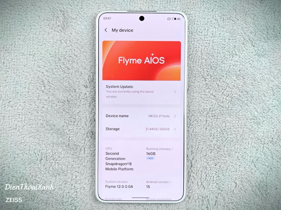 Meizu 21 Note 16/256G - 03854-duoc-ban-tai-Điện Thoại Xanh