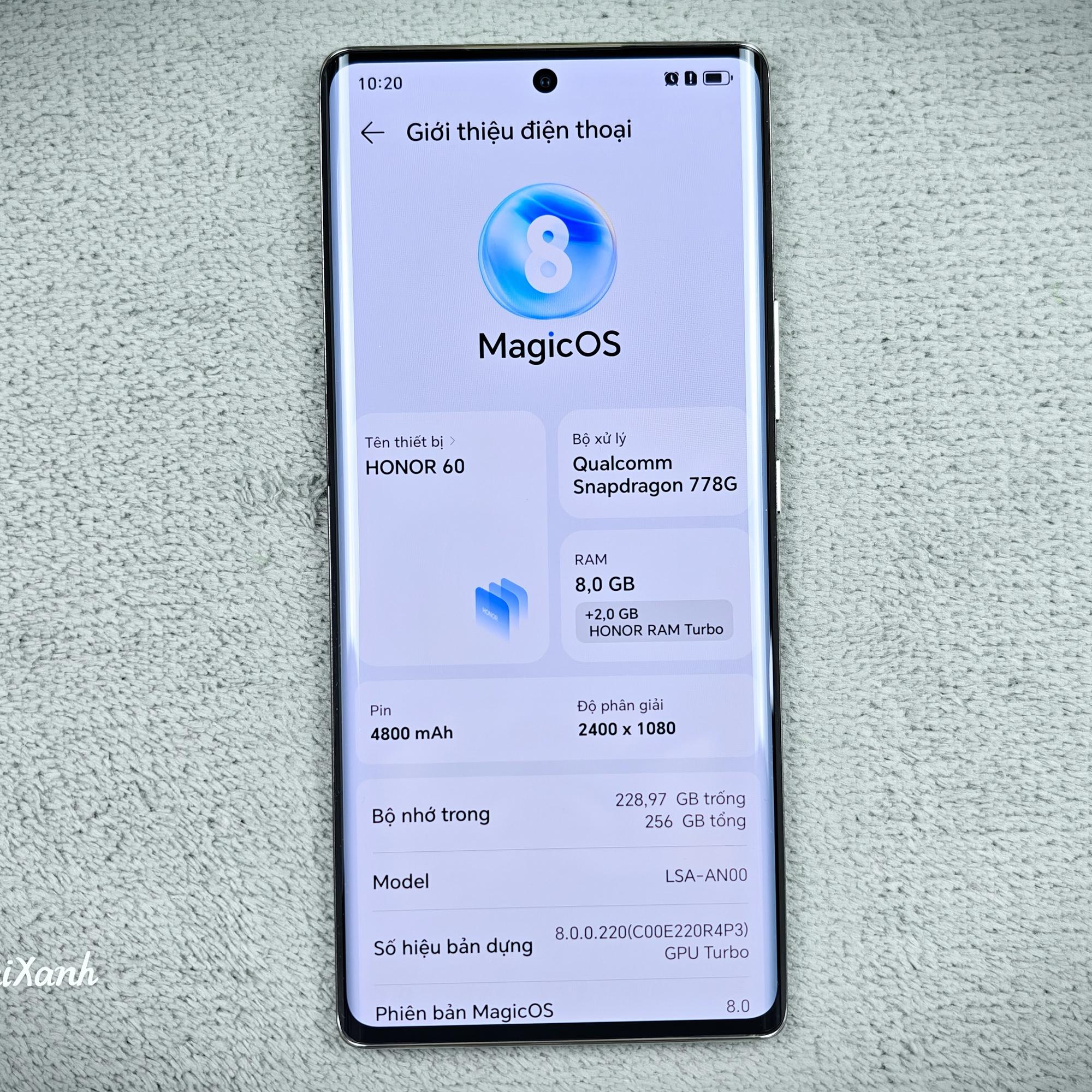 Honor 60 8/256G - 47641-duoc-ban-tai-Điện Thoại Xanh