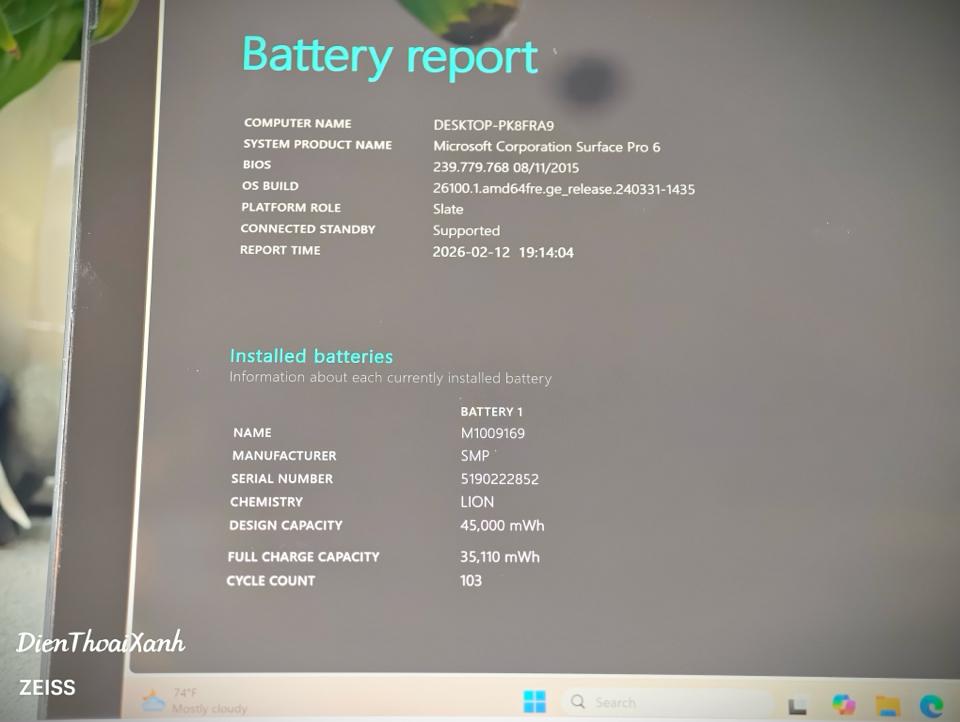 Surface Pro 6 8/256G - 90253-duoc-ban-tai-Điện Thoại Xanh
