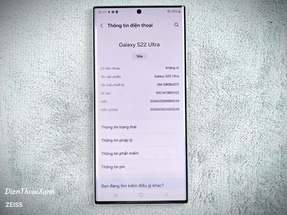 Samsung Galaxy S22 Ultra 8/128G - 85634-duoc-ban-tai-Điện Thoại Xanh