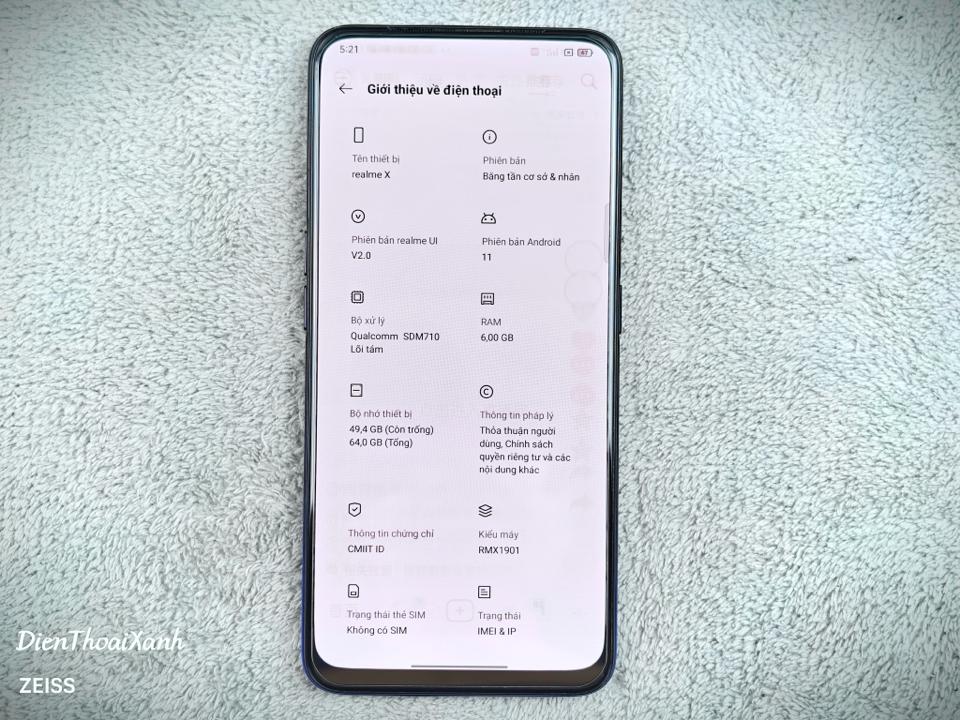 Realme X 6/64G - 66939-duoc-ban-tai-Điện Thoại Xanh