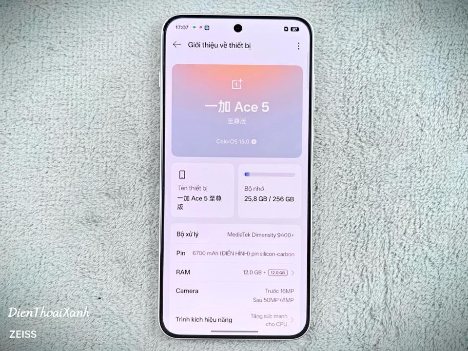 OnePlus Ace 5 Ultra 12/256G - 91432-duoc-ban-tai-Điện Thoại Xanh