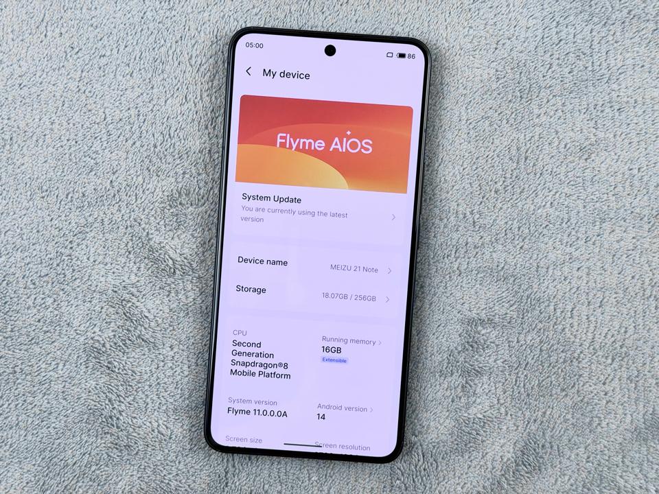 Meizu 21 Note 16/256G - 55394-duoc-ban-tai-Điện Thoại Xanh