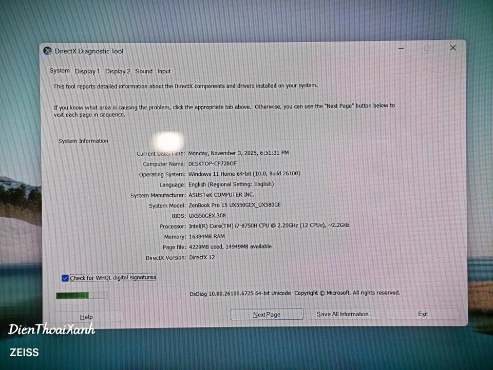 Asus Zenbook Pro 15 16/512G - 560NG-duoc-ban-tai-Điện Thoại Xanh
