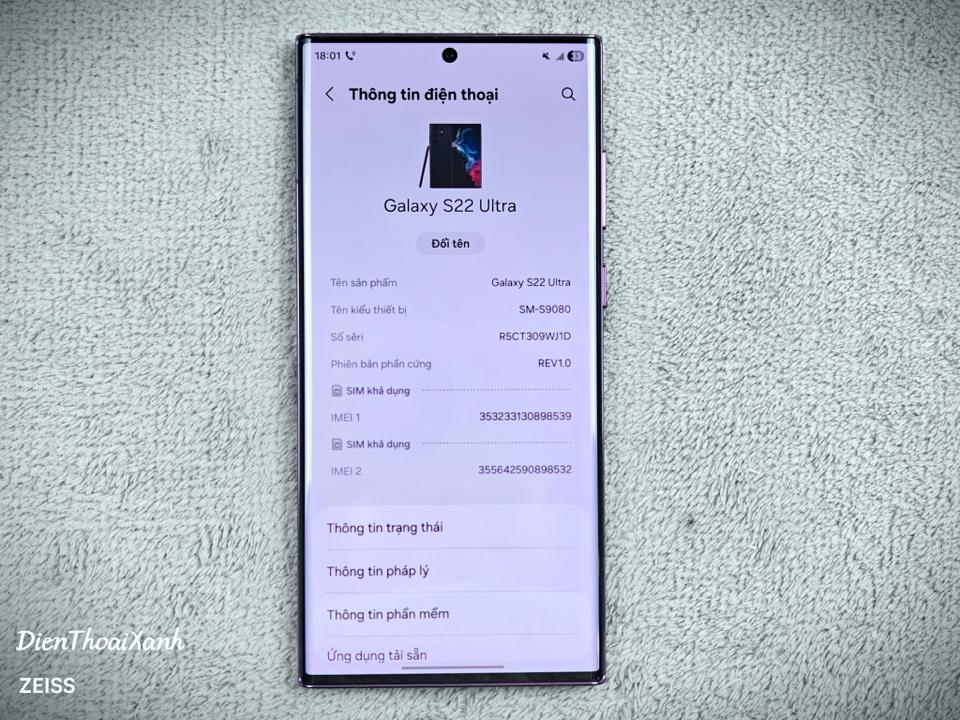 Samsung Galaxy S22 Ultra 12/256G - 98539-duoc-ban-tai-Điện Thoại Xanh