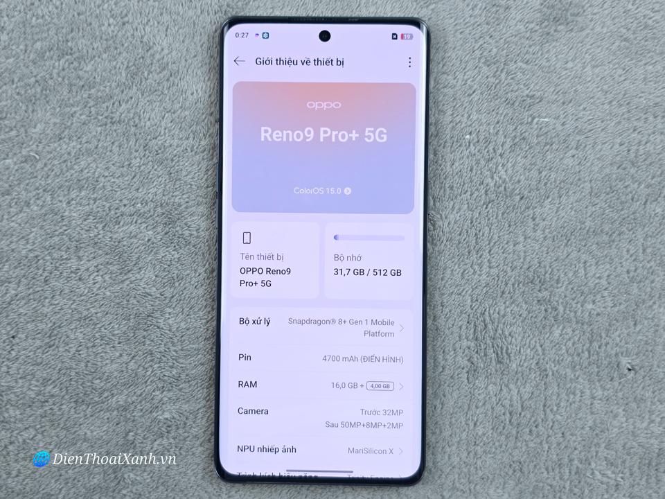 OPPO Reno 9 Pro+ 16/512G - 45890-duoc-ban-tai-Điện Thoại Xanh