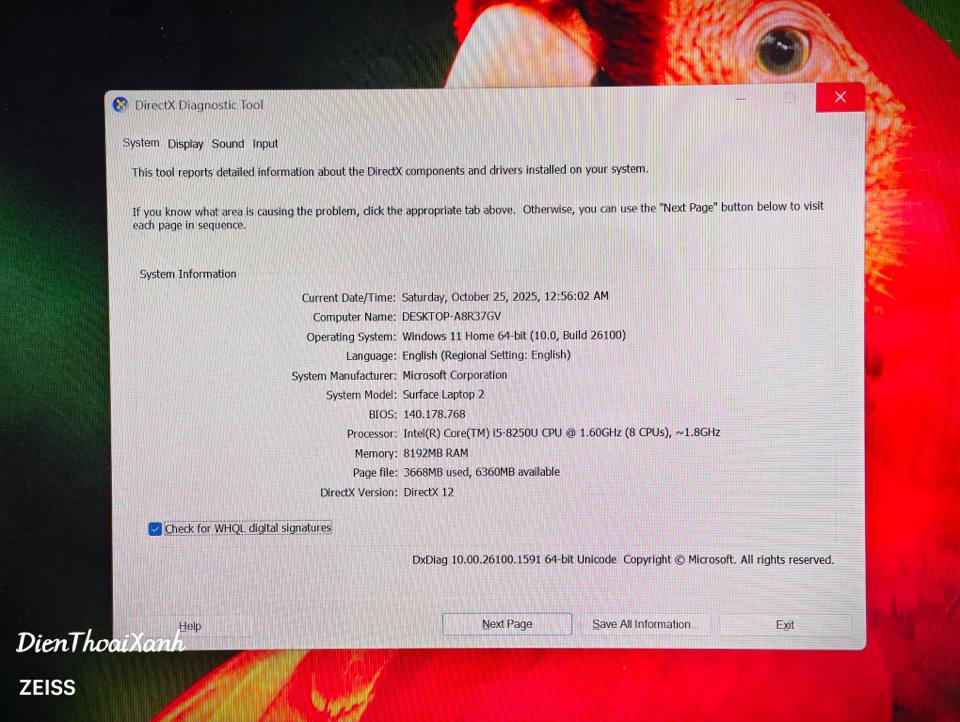 Surface Laptop 2 8/256G - 84757-duoc-ban-tai-Điện Thoại Xanh