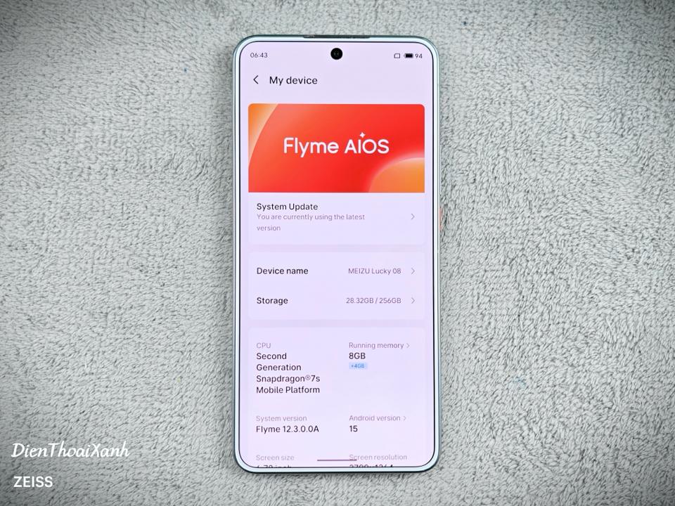 Meizu Lucky 08 8/256G - 64449-duoc-ban-tai-Điện Thoại Xanh