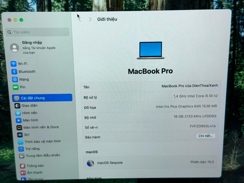 Macbook Pro 2019 16/256G 13 inch - SL416-duoc-ban-tai-Điện Thoại Xanh