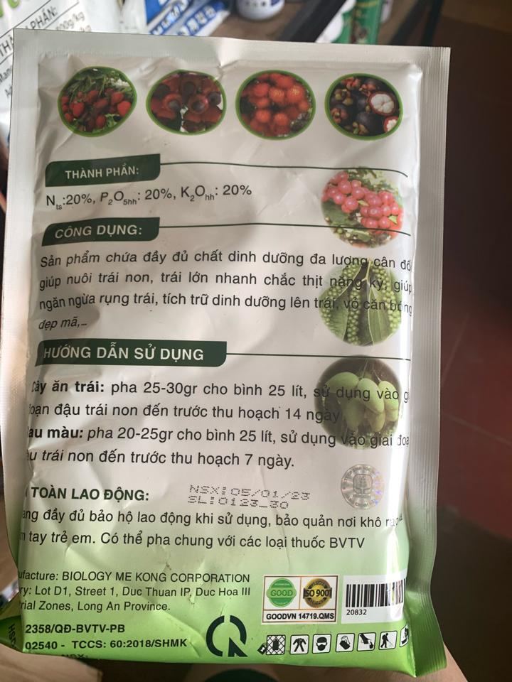 Lớn Trái 20-20-20 500gr-duoc-ban-tai-VTNN 365QH - VUA LY DON