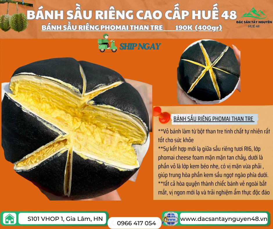 Bánh sầu riêng phomai than tre ( 400gr- 12cm)-duoc-ban-tai-Đặc Sản Tây Nguyên Huế_48