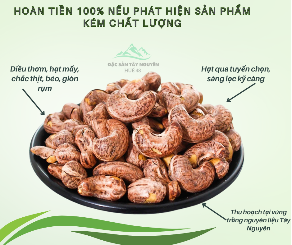 Điều rang muối cao cấp, 'nguyên vỏ ( lon 500gr)-duoc-ban-tai-Đặc Sản Tây Nguyên Huế_48