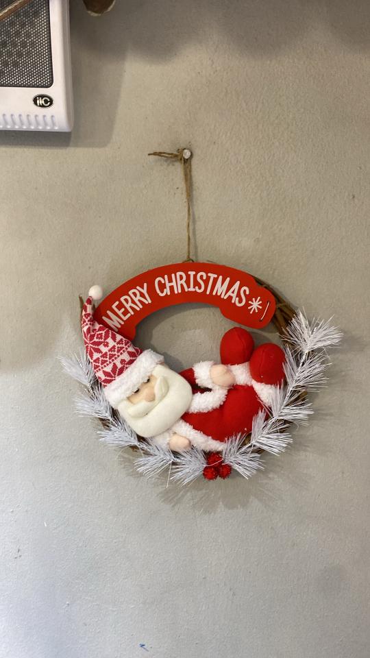 Vòn nguyệt quế noel santa-duoc-ban-tai-Zerõ Garden - Sống Xanh Sống An Lành