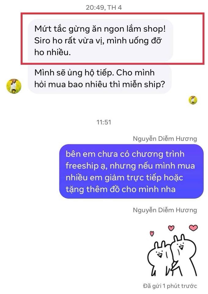 Siro ho -duoc-ban-tai-Dziễm Hương - Tiệm tạp hoá giấc mơ