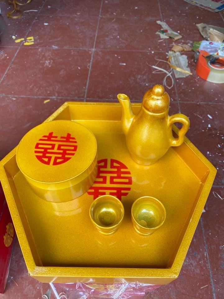 Khay hộp -duoc-ban-tai-Phụ kiện Hoa - Tráp Song Hỷ 