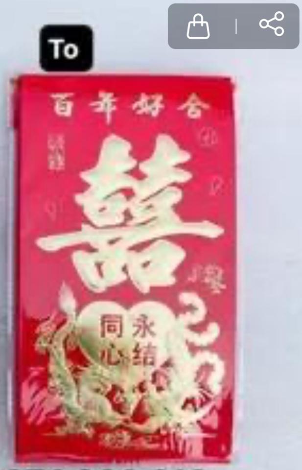 Hồng bao đỏ lớn -duoc-ban-tai-Phụ kiện Hoa - Tráp Song Hỷ 
